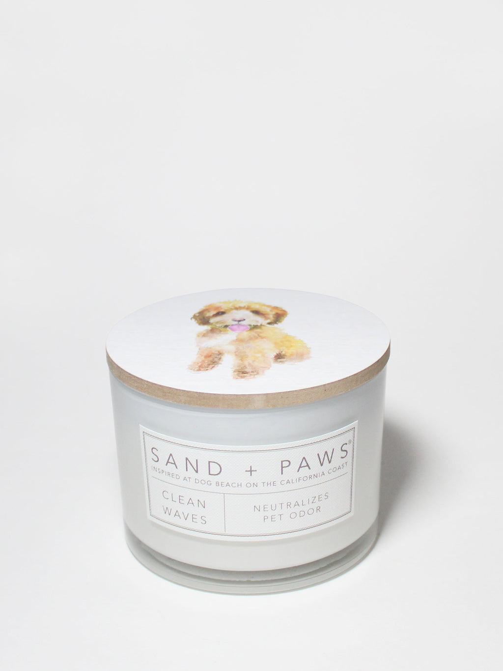 Sand + Paws Clean Waves 12 oz scented candle Premium