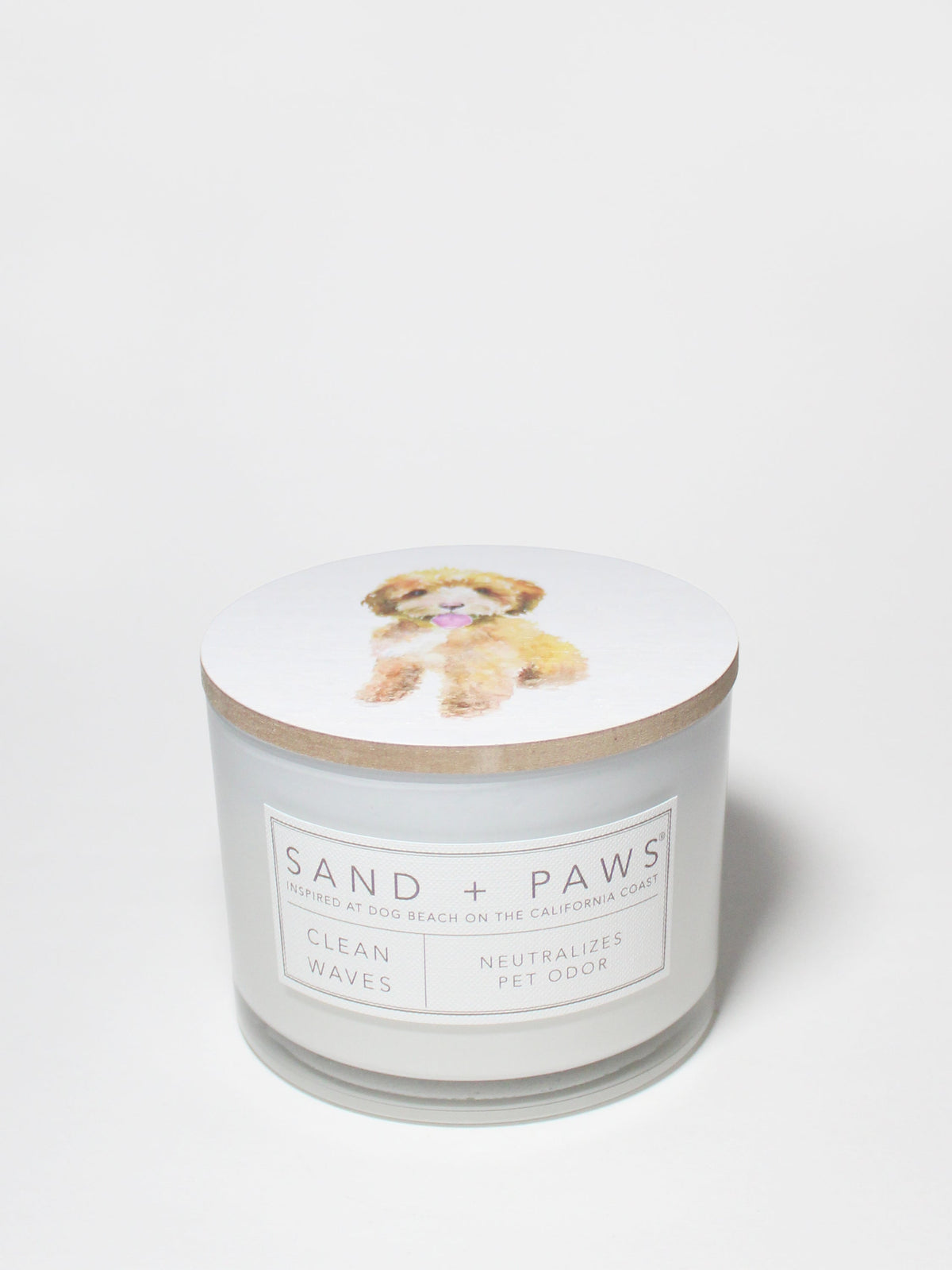 Sand + Paws Clean Waves 12 oz scented candle Premium