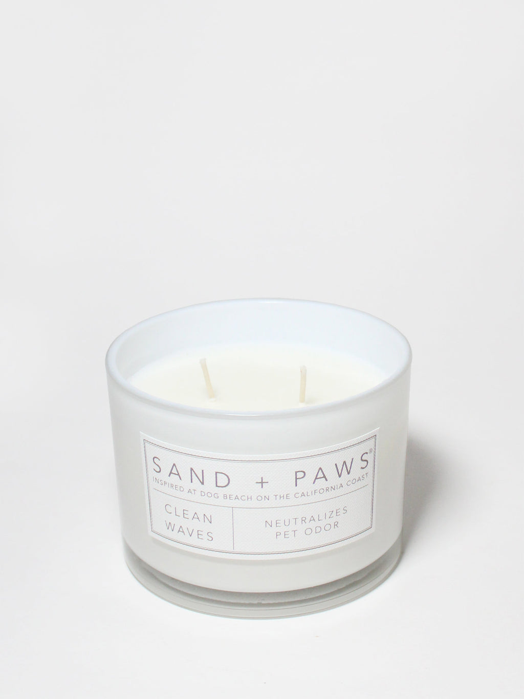 Sand + Paws Clean Waves 12 oz scented candle Premium