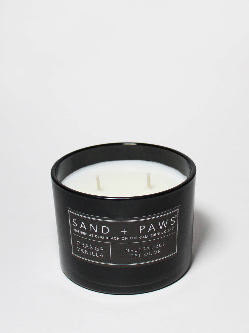Sand + Paws Orange Vanilla 12 oz scented candle Premium