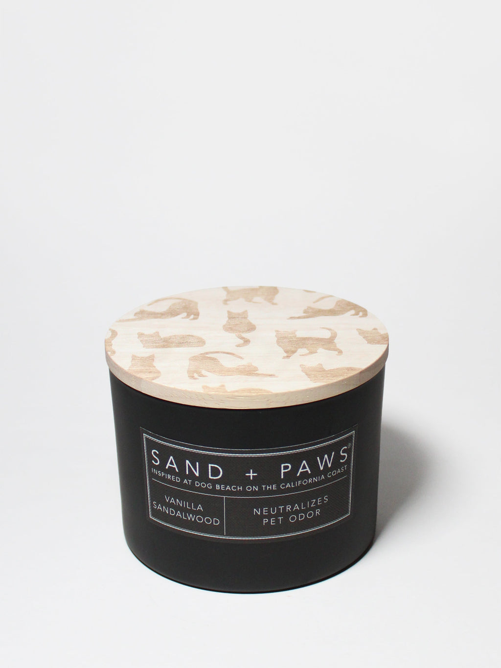 Sand + Paws Vanilla Sandalwood 12 oz scented candle Premium
