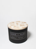 Sand + Paws Vanilla Sandalwood 12 oz scented candle Premium