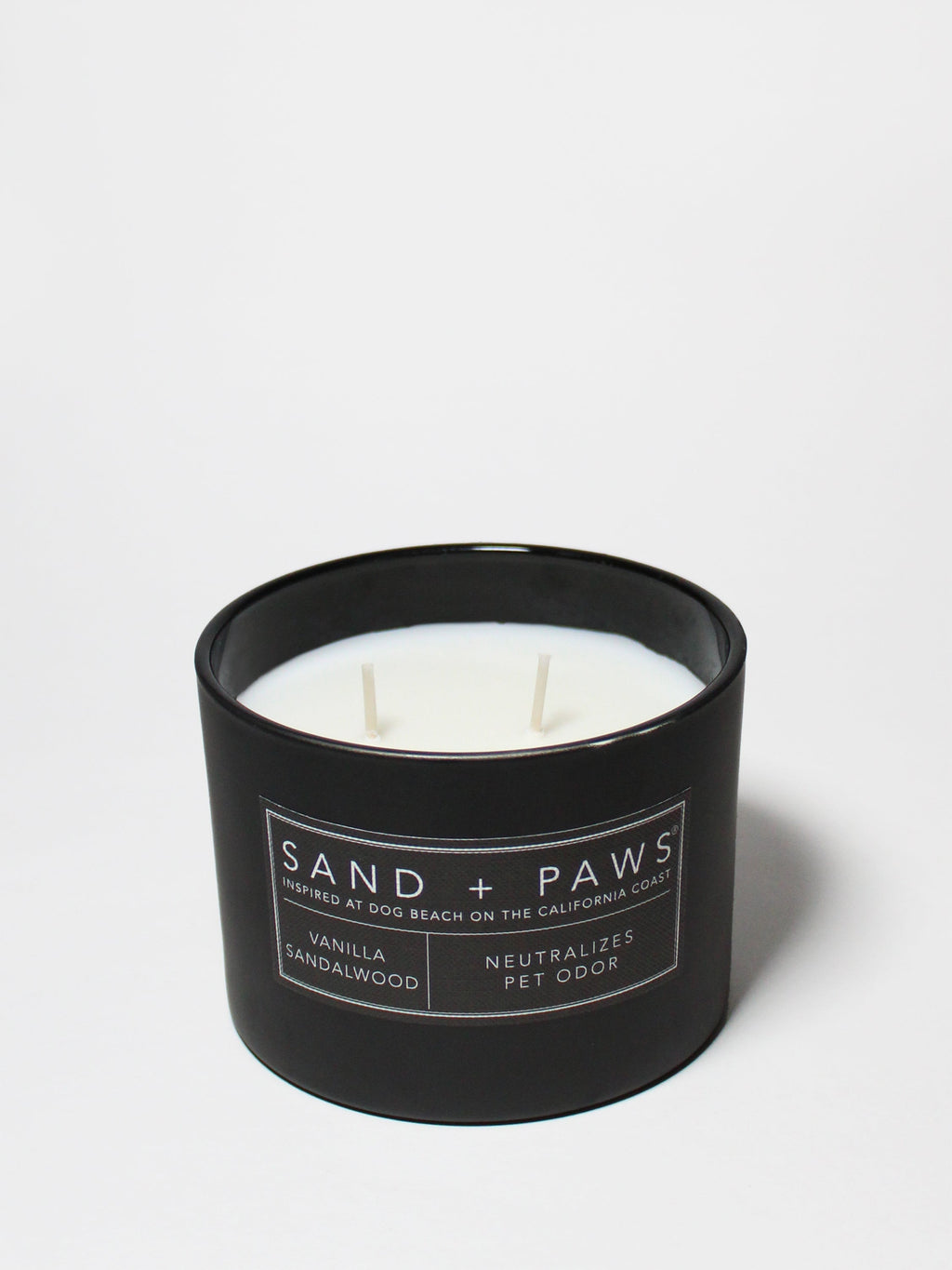 Sand + Paws Vanilla Sandalwood 12 oz scented candle Premium