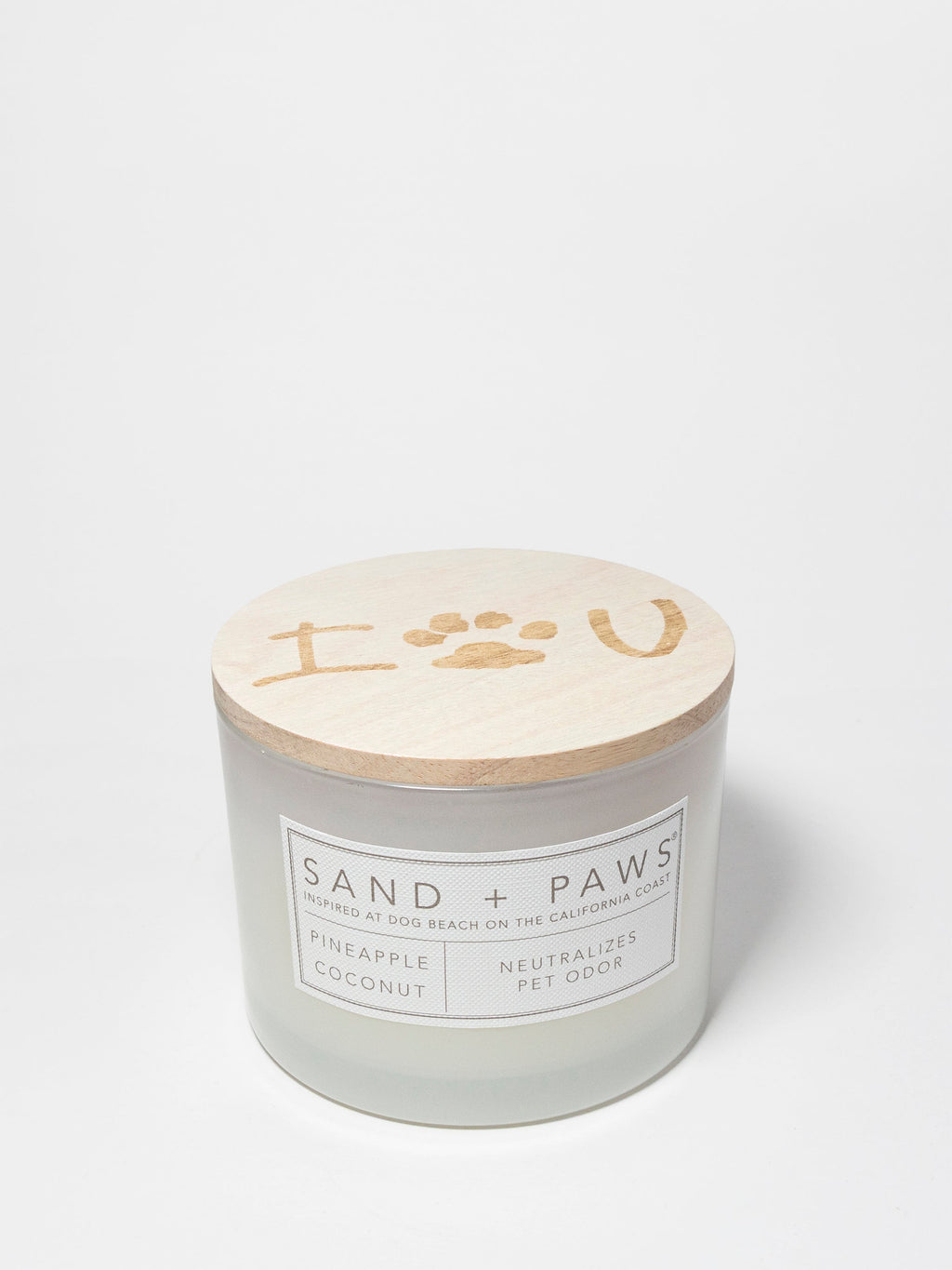 Sand + Paws Pineapple Coconut 12 oz scented candle Premium