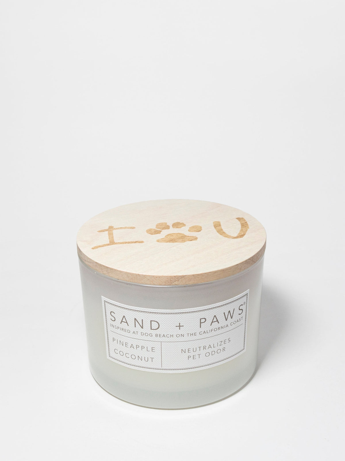 Sand + Paws Pineapple Coconut 12 oz scented candle Premium